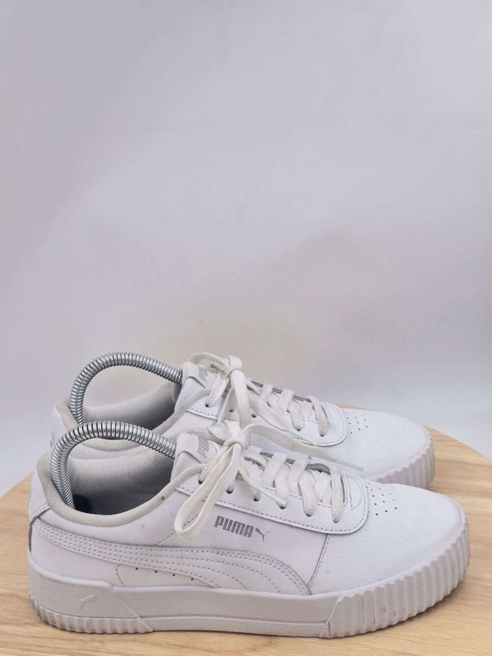 Puma Womens Carina 370325-02 White Casual Shoes Sneakers Size 8